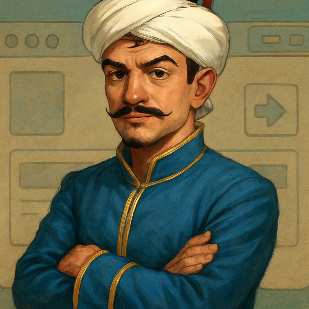 Le personnage d’Akinator dans une illustration nostalgique