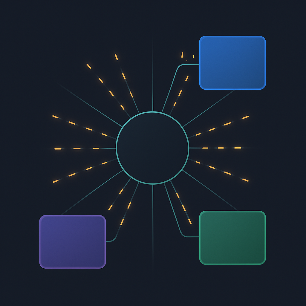 Infographie conceptuelle d’une architecture mixture-of-experts pour Leanstral 1.5