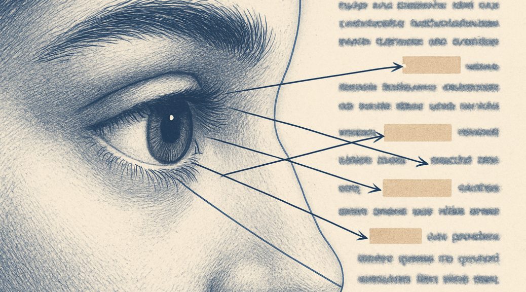 Visualisation des mouvements oculaires et des mots sautés pendant la lecture
