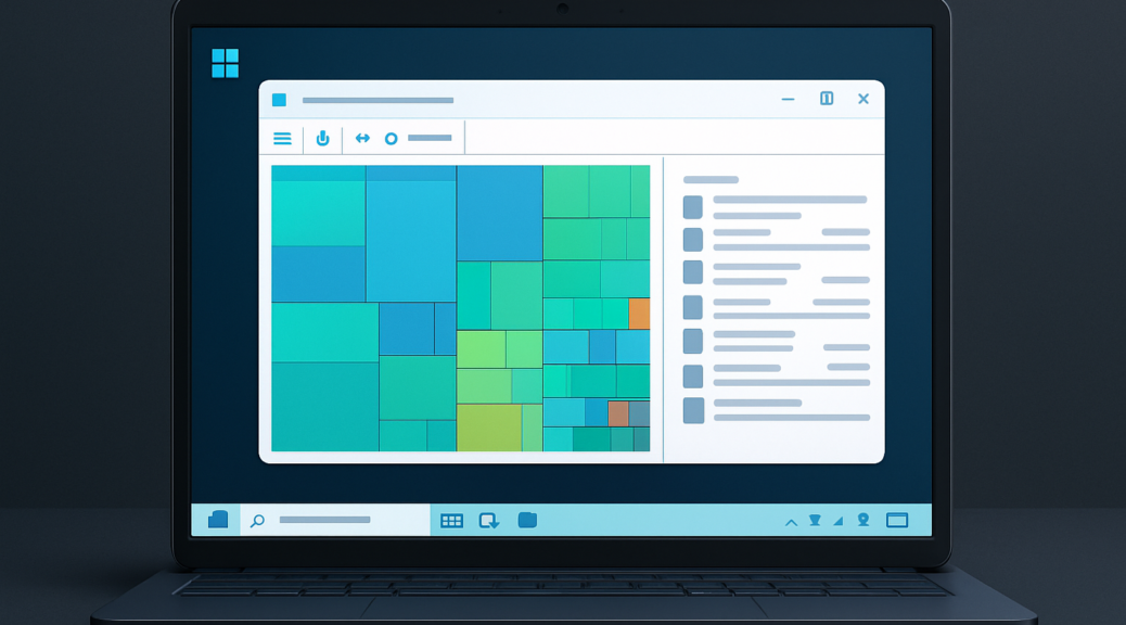 Treemap et analyse rapide du disque avec WizTree pour identifier les fichiers qui prennent de la place