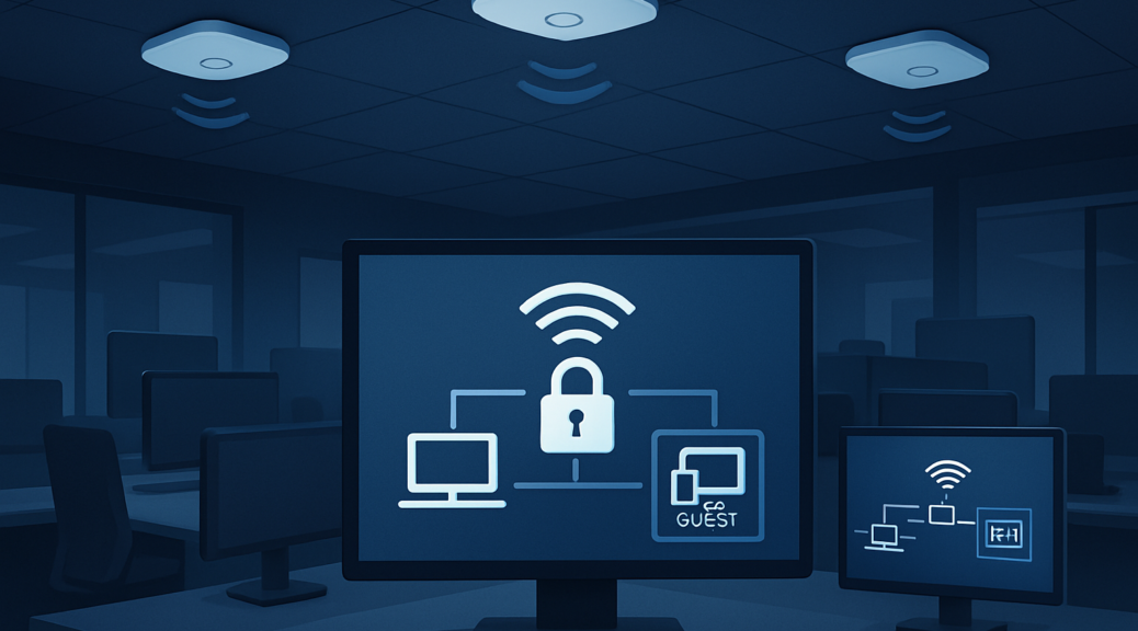 Points d’accès Wi‑Fi sécurisés en entreprise avec segmentation et chiffrement